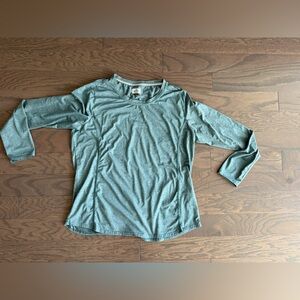 Ridgecut Womens Large Long Sleeve Dri Fit Dry Shirt Gray Blue